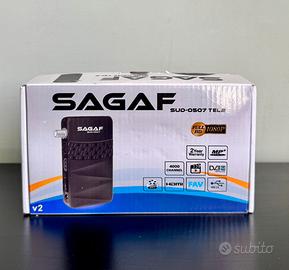 Decoder Satellitare SAGAF  TELE2 V2 Full HD 1080P