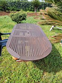 Tavolo da giardino allungabile