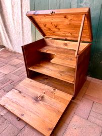 Baule da trasporto in legno usato