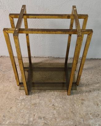 tavolino pieghevole ottone vintage 