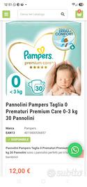 pannolini per bambini fino a 3kg
