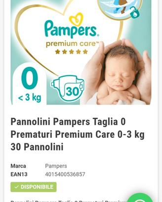 pannolini per bambini fino a 3kg