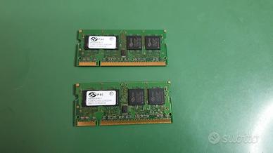 Memoria notebook sodimm 1GB DDR2 PC2-5300 667mhz