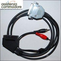 Cavo a/v scart per commodore amiga 500, 600, 1200