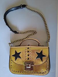 Borsetta La Carrie oro e nero tracolla