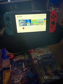 Nintendo switch+ giochi pokemon