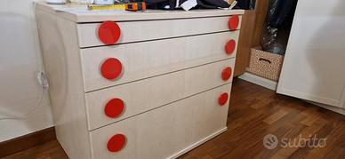 Cassettiera più comodini