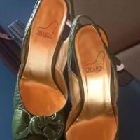 scarpa cuoio con tacco