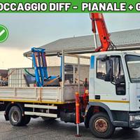 IVECO 80E18 Pianale + Gru