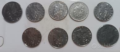 Lotto monete 50-100 lire
