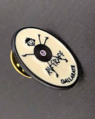 Riff Raff Gallarate pin spilla '90s record shop