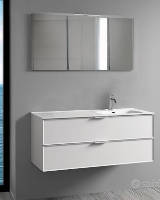 Mobile bagno sospeso con specchio a led