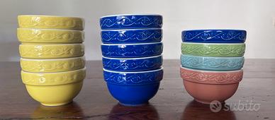 Porcellane Saturnia Italia – 14 ciotoline colorate