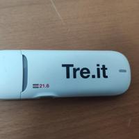chiavetta modem internet tre wind 21.6