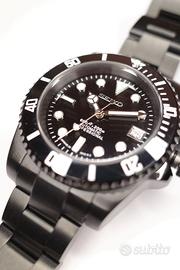 Seiko Mod Submariner All Black