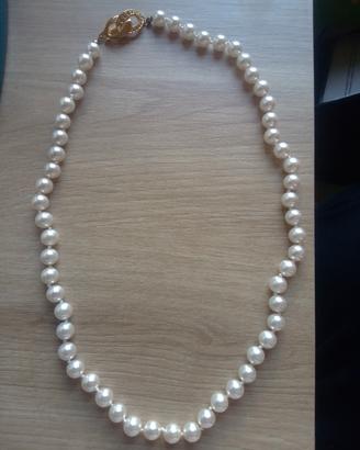 collana bigiotteria perle 