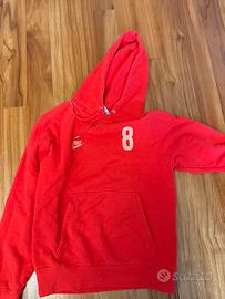 Felpa nike rossa numero 8