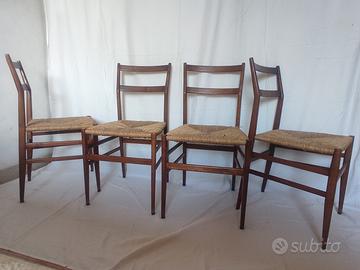 Giò Ponti 4 sedie "leggera"