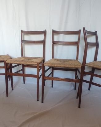 Giò Ponti 4 sedie "leggera"