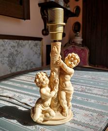 lampada  a. Santini e statua 