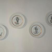 4 piatti da collezione decò Lorenz Hutschenreuther