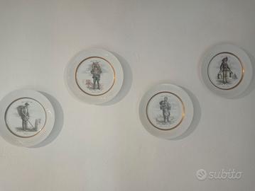 4 piatti da collezione decò Lorenz Hutschenreuther