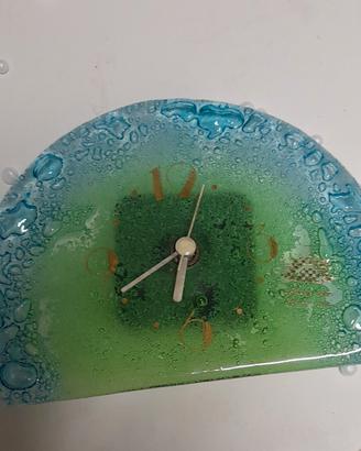 orologio mezza luna in vetro lavorato a mano