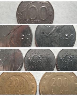 Monete lira da collezione 