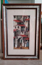 Quadro dipinto olio su legno