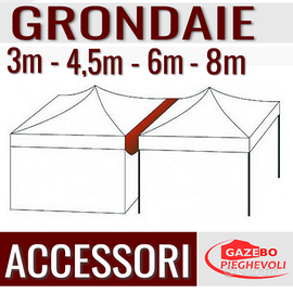 Grondaia collegamento gazebo pieghevole pioggia
