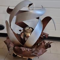 Scultura in acciaio e ferro