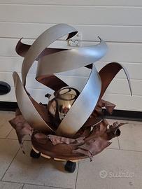 Scultura in acciaio e ferro