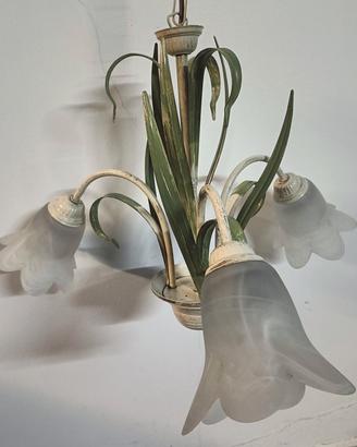 Lampadario e tre applique 