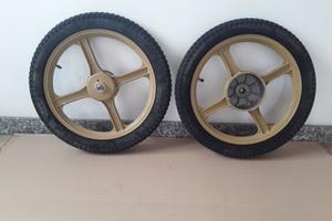 Ruote da 16" color oro  adatti per Ciao, Bravo, SI