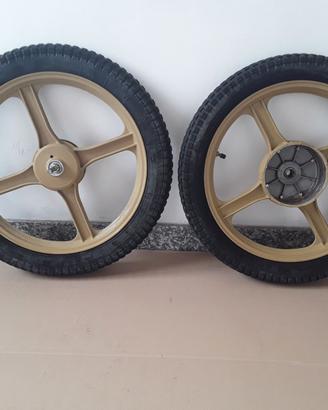 Ruote da 16" color oro  adatti per Ciao, Bravo, SI