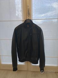 Giubbotto in ecopelle nero da uomo