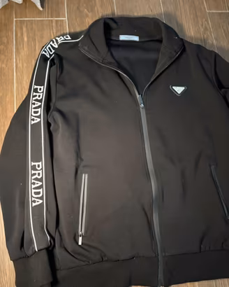 Giacca Felpa Prada Nera Taglia m Uomo streetwear