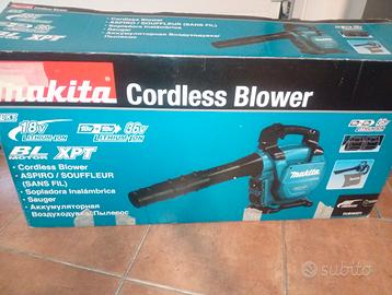Aspiratore soffiatore Makita batteria 36v completo