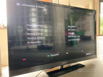 Sony Bravia TV televisore Full-HD KDL-46EX521