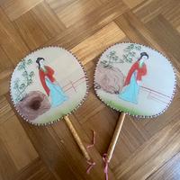 Antichi ventagli cinesi dipinti a mano