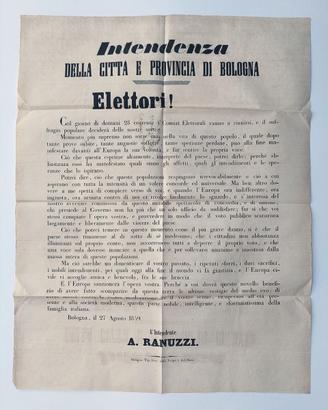 Grande Manifesto Risorgimentale 27 Agosto 1859