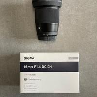 Sigma 16 mm f 1.4 per M4/3