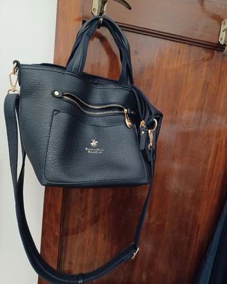 Borsa ecopelle blue