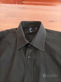 Camicia nera con stampa