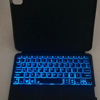 cover con tastiera magnetica x ipad 
retroillumina