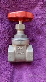 Valvola rubinetto Saracinesca in ottone 3/4 "