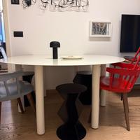 Tavolo in ferro bianco diametro 180cm