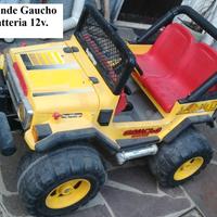 Jeep Grande Gaucho giallo Peg Perego a batteria12v