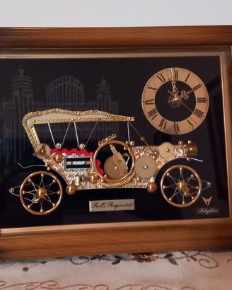 Quadretto orologio vintage Rhythm Rolls Royce 1910