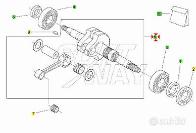 Biella motore Aprilia SR50 Ditech AP5RFR000084
